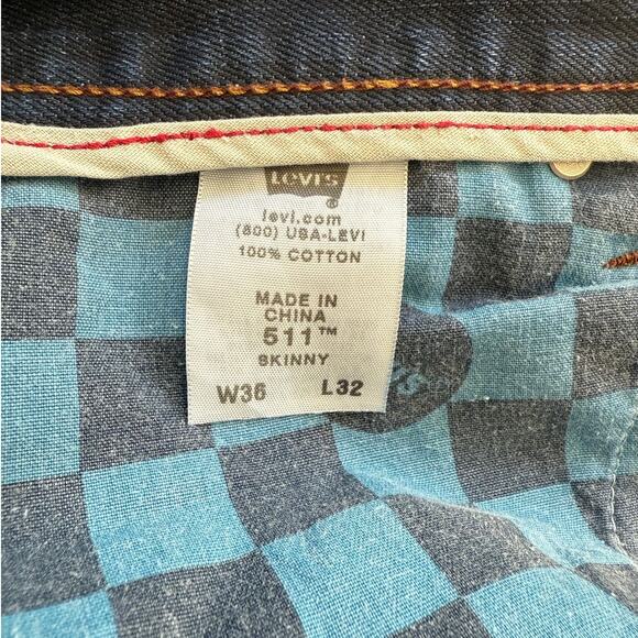 Levi's 511 Skinny Slim Fit Men's Jeans EUC - Picture 6 of 9